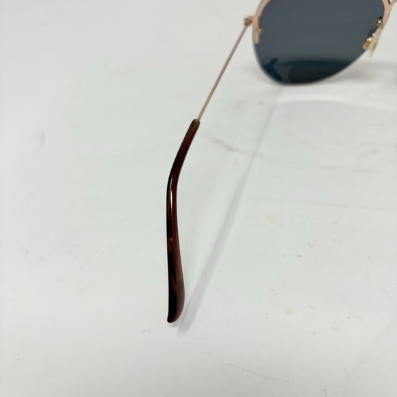 EPOCH EYEWEAR Women’s Polarized Sunglasses EMERSON Rose Gold Mirror Lens Aviator - Picture 4 of 9